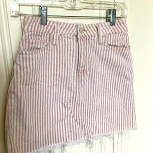 Light pink Paige Aideen denim skirt